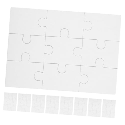 Toyvian 15 Blatt DIY Blanko-Puzzles Zeichnen Blanko-Puzzle DIY Blanko-Graffiti-puzzleteile von Toyvian