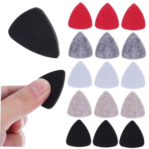 Toyvian 15 Stück Bunte Filzplektren Gitarrenplektren Gitarrenplektren Akustik Ukulele Die Dünne Akustikgitarre Der Bass Coole Gitarrenplektren E Gitarrenplektren Verschiedene von Toyvian