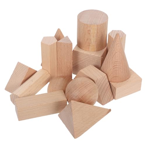 Toyvian 15 Stück Formen Block Modell aus Buchenholz für Vorschul Mathematik Sortieren und Stapeln Kinderfreundliche Toyvian 15 Stück Formen Block Modell aus Buchenholz für Vorschul Mathematik Sortieren und Stapeln Kinderfreundliche von Toyvian