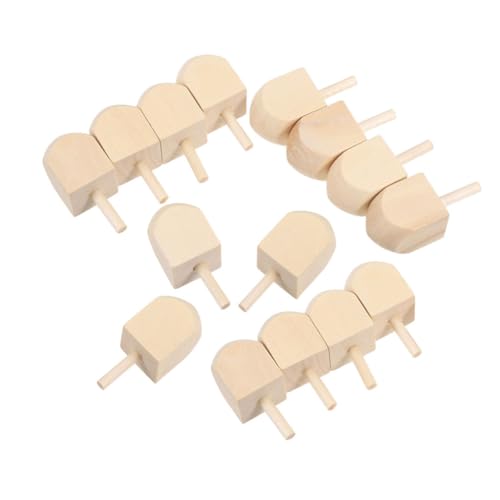 Toyvian 15 Stück Hölzerner Kreisel Dreidel Für Erwachsene Handbemaltes Kunsthandwerk Unvollendete Dreidels Leere Hölzerne Dreidel Chanukka- Chanukka-Spiele Dreidel Für Holz von Toyvian