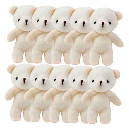 Toyvian 15 Stück Mini Bär Mini Plüschtiere Plüsch Schlüsselanhänger Ausgestopfter Bär Puppe Cartoon Bär Puppe Verschleißfest Kleine Bären Zum Aufhängen Kleine Bären Tragbare von Toyvian