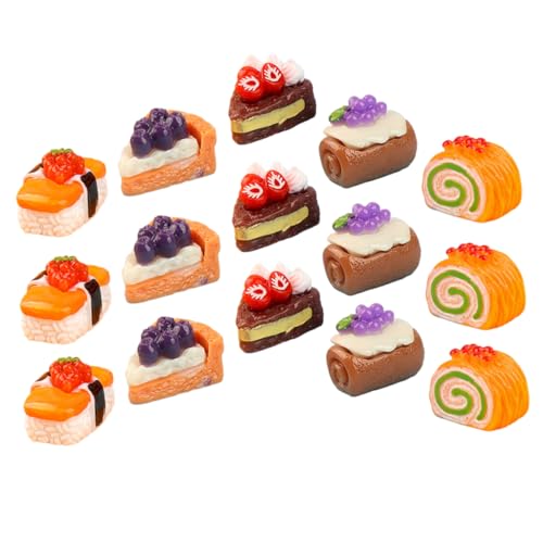 Toyvian 15 Stücke Miniatur Dessert Kuchen Modelle Gefälschte Lebensmittel Spielzeug Für Puppenhaus Decor Kuchen Dummy Set Toyvian 15 Stücke Miniatur Dessert Kuchen Modelle Gefälschte Lebensmittel Spielzeug Für Puppenhaus Decor Kuchen Dummy Set von Toyvian