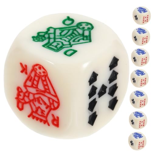 Toyvian 15 Stück Teiliges Acryl Pokerwürfel Spanische Spielwürfel Elfenbeinfarbe für Partyspiele Langlebig und Wiederverwendbar für Gesellige Abende und Unterhaltung Toyvian 15 Stück Teiliges Acryl Pokerwürfel Spanische Spielwürfel Elfenbeinfarbe für Partyspiele Langlebig und Wiederverwendbar für Gesellige Abende und Unterhaltung von Toyvian
