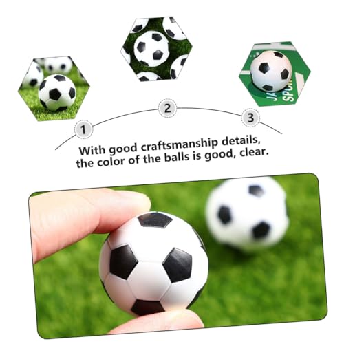 Toyvian 15 Stück Teiliges Kleine Kunststoff fußbälle Ersatzbälle für Tischfußball Langlebige Tischkicker Zubehörteile Geeignet für Tischfußballspiele und Kickertische von Toyvian