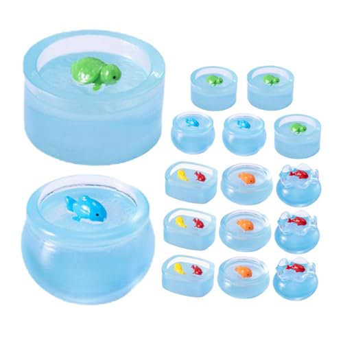 Toyvian 15 Stück Teiliges Leuchtende Miniatur Fischbowl Figuren aus Resin für Puppenhaus Dekoration Mini Garten Accessoires und Mikrolandschaften Zauberhafte Nachtlichter Toyvian 15 Stück Teiliges Leuchtende Miniatur Fischbowl Figuren aus Resin für Puppenhaus Dekoration Mini Garten Accessoires und Mikrolandschaften Zauberhafte Nachtlichter von Toyvian