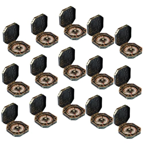 Toyvian 15 Stück Teiliges Piraten Kompass aus Kunststoff Leichtes Piratenkostüm Zubehör für Kindergeburtstag Halloween Cosplay Bühnenauftritte und Party Deko von Toyvian