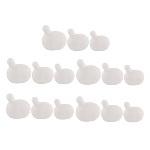 Toyvian 15 Stück Teiliges Silikon Bubble Inserts für DIY Seifenblasen Puppen Kleine Weiße Ersatzteile in DREI Langlebig und Einfach Austauschbar Zubehör für Kreative Bastelaktivitäten von Toyvian