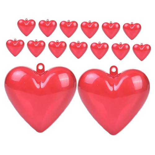 Toyvian 15 Stück liebe geschenkbox Herzform-Ornamente zum Valentinstag Herzbehälter mit Deckel schmuck aufbewahrungsbox Partydekoration herzförmige Ornamente Herzverzierung Plastik rot Toyvian 15 Stück liebe geschenkbox Herzform-Ornamente zum Valentinstag Herzbehälter mit Deckel schmuck aufbewahrungsbox Partydekoration herzförmige Ornamente Herzverzierung Plastik rot von Toyvian