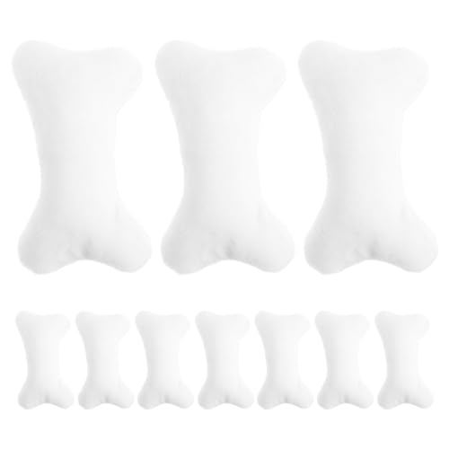 Toyvian 15-teiliges Minikissen: Kompaktes Miniatur-Knochenkissen-Set für Puppenhausdekoration – süße Plüschtiere zum Vortäuschen von Spieltischen, Mini-Hausdekoration von Toyvian