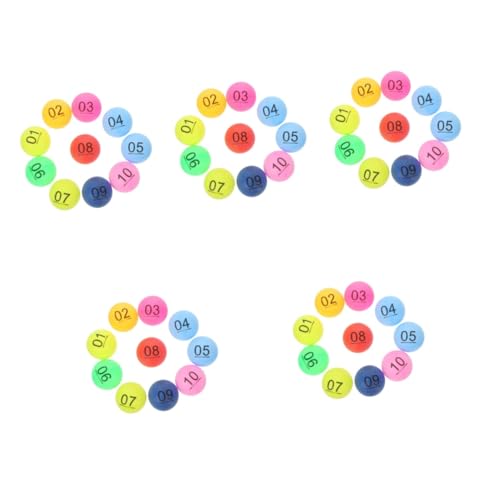 Toyvian 150 STK Farbe Zahlenball Lotteriekugeln Zur Unterhaltung Plastikkugeln Spielbälle Tombola-bälle Sphäre Partybälle Verlosung Von Bällen Ball Für Die Lotterie Runden Pp Tischtennis von Toyvian