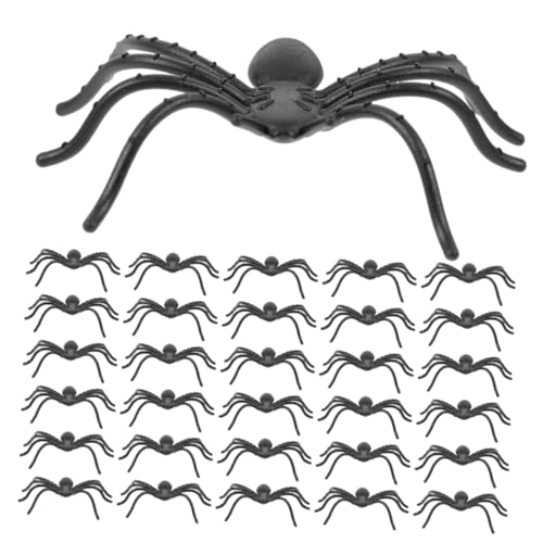 Toyvian 150stücke Kleine Spinnenspielzeuge Aus Plastik Gruselige Halloween-Requisiten Für Party-Tricks Dekorationen Und Spooky Events von Toyvian
