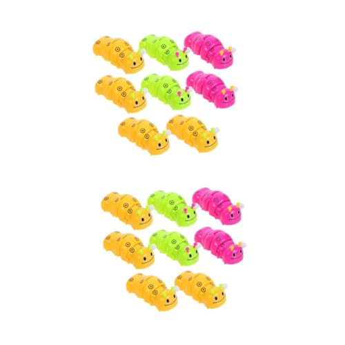 Toyvian 16 STK Raupe Spielzeug Weihnachtsspielzeug Zum Aufziehen Urlaub Aufziehbares Spielzeug Baby-raupe Weihnachtspreise Klassenzimmer Strumpffüller Korbfüller Mini - Abs Kind von Toyvian