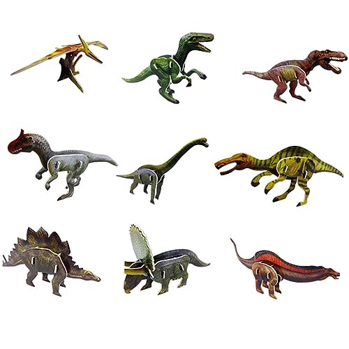 Toyvian Spielzeug 16 Satz Spielzeuge Rätsel Puzzle-Dinosaurier-Spielzeug pädagogisches Puzzle Puzzles Tier Geschenk Jugsaw Geschenke von Toyvian