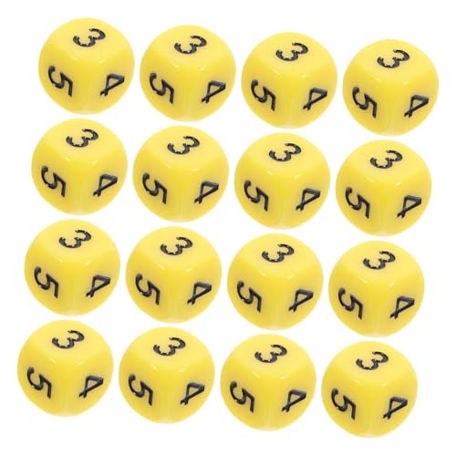 Toyvian 16 Stück Acrylwürfel für Interaktives Mathematiklernen Spaßige Lehrmittel für Spiele und Klassenzimmeraktivitäten von Toyvian