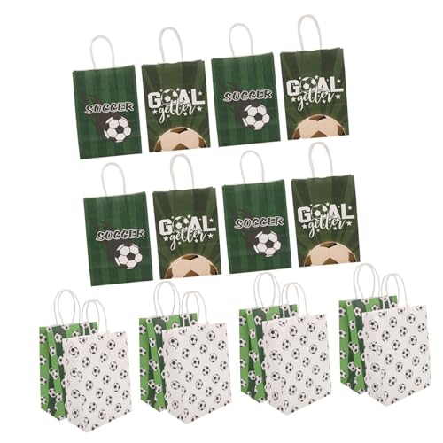 Toyvian 16stücke Teiliges Fußball- Geschenktüten Kreative Papiertragetaschen Für Kindergeburtstag Sportveranstaltungen Partys Und Feiertage Attraktives Design Für Einfache Lagerung von Toyvian