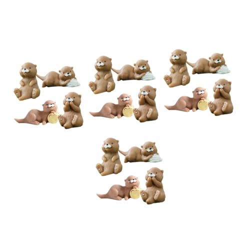 Toyvian 16stücke Miniatur Otter Figuren Aus Harz Für Kuchendekoration Terrarium-Dekoration Und Handwerk Für Mikrolandschaft Und Tischdekoration Toyvian 16stücke Miniatur Otter Figuren Aus Harz Für Kuchendekoration Terrarium-Dekoration Und Handwerk Für Mikrolandschaft Und Tischdekoration von Toyvian