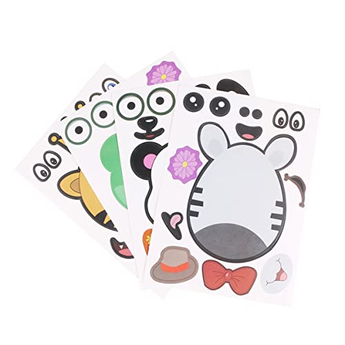 Toyvian Sticker-Set Für Jungen Und Mädchen 16 Kreative Tieraufkleber Zum Basteln Für Kalender Und Als Belohnung von Toyvian