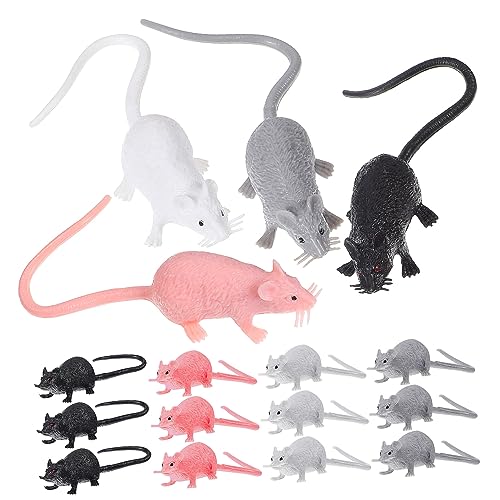 Toyvian 16Stücke Gefälschte Mäuse Realistische Ratten Deko für Halloween Figuren aus Sicherem Vielseitig Einsetzbar für Spiele und Raumdekoration Toyvian 16Stücke Gefälschte Mäuse Realistische Ratten Deko für Halloween Figuren aus Sicherem Vielseitig Einsetzbar für Spiele und Raumdekoration von Toyvian