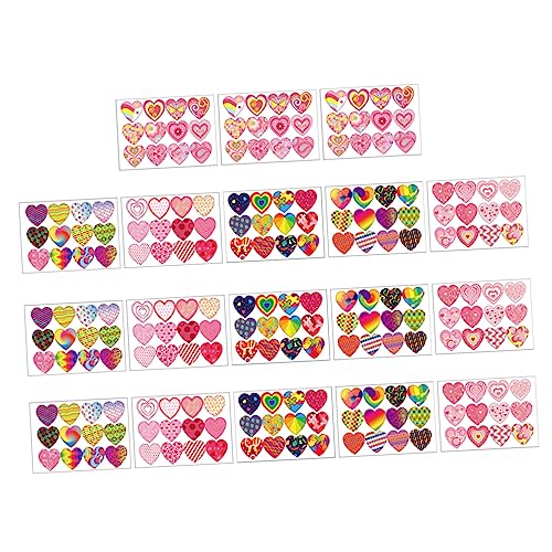 Toyvian Selbstklebende Aufkleber Mit Herzmuster Dekorative Etiketten Für Den Valentinstag Für 18 Blatt Leicht Abziehbar Toyvian Selbstklebende Aufkleber Mit Herzmuster Dekorative Etiketten Für Den Valentinstag Für 18 Blatt Leicht Abziehbar von Toyvian