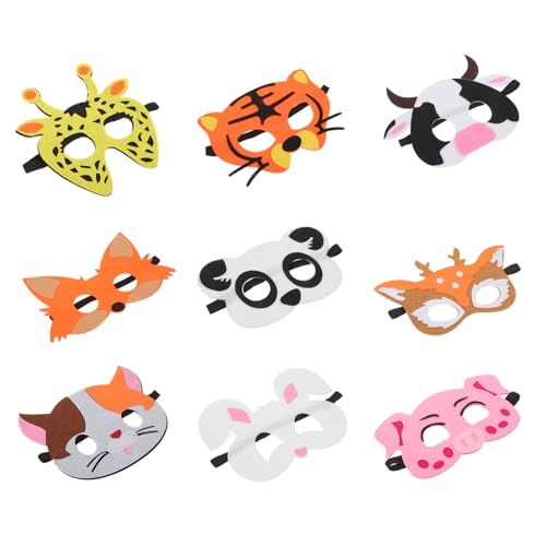 Toyvian 18 Stk Cosplay-Tiermasken tierkostüme für tiermasken für Kinderparty Masken Gesicht Halloween-Cosplay milchkännchen Cartoon-Tiermaske Halloween-Maskenstütze gefühlt Toyvian 18 Stk Cosplay-Tiermasken tierkostüme für tiermasken für Kinderparty Masken Gesicht Halloween-Cosplay milchkännchen Cartoon-Tiermaske Halloween-Maskenstütze gefühlt von Toyvian