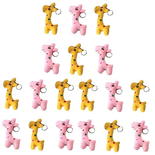 Toyvian 18 Stk Schlüsselhalter Minispielzeug Flauschige Kuscheltiere Schlüsselanhänger Pompones De Porristas Mini-plüschtiere Mini-tierspielzeug Plüsch-hirschspielzeug Füllung Streuen von Toyvian