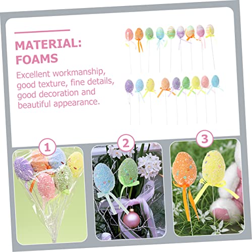 Toyvian 18 Stück Teiliges aus Schaumstoff Kleine Bunte Eier für DIY Basteln Langlebige Dekoration Vielseitig für Zuhause Party und Fotorequisiten von Toyvian