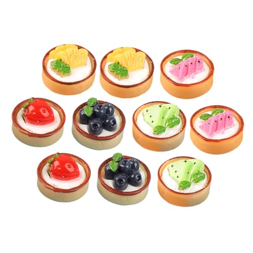 Toyvian 18 Stücke Miniatur Obst Kuchen Pretend Spielen Gefälschte Dessert Modell Kompakte Kuchen Modell Kuchen Anzeige Modell von Toyvian