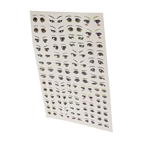 Toyvian 1Blatt Selbstklebende Augen Aufkleber Für DIY Cartoon Anime Augen Sticker Augengestaltung Aufkleber Für Bastelprojekte Und Handwerk Verschiedene von Toyvian