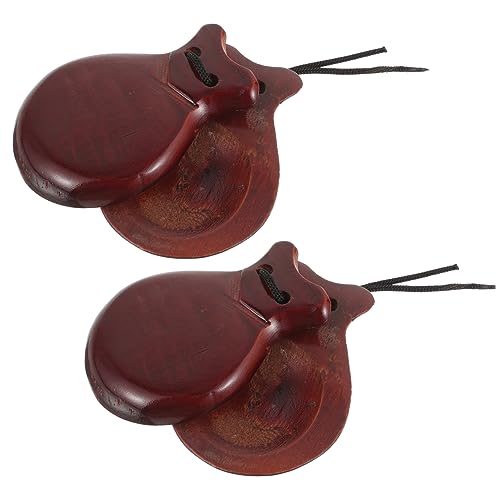 Toyvian 1Paar Musikalische Castanets für Farbige Percussion Instrumente für Musikalische Früherziehung Handlich für Kleine Hände Geschenkidee für Musikliebhaber Toyvian 1Paar Musikalische Castanets für Farbige Percussion Instrumente für Musikalische Früherziehung Handlich für Kleine Hände Geschenkidee für Musikliebhaber von Toyvian