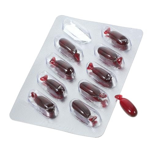 Toyvian 1Satz Fake Blutkapseln Essbare Gefälschte Blutpillen für Halloween Kreative Streichspielzeuge Realistische Effekte für Bühnenaufführungen Toyvian 1Satz Fake Blutkapseln Essbare Gefälschte Blutpillen für Halloween Kreative Streichspielzeuge Realistische Effekte für Bühnenaufführungen von Toyvian