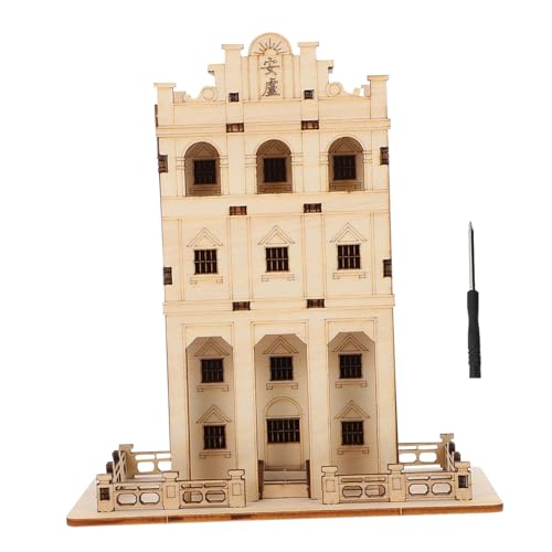 Toyvian 1Satz Holzpuzzle DIY Montagespielzeug für Handgefertigtes Modell Pädagogisches Holzspielzeug für Kreative Freizeitaktivitäten für und Lernzwecke von Toyvian