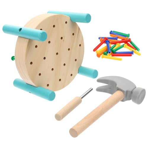 Toyvian 1Satz Holzspielzeug für Kleinkinder Hammerspielzeug mit Motorik und Hand Augen Koordination Sicheres und Leichtes Pounding Hammering Toy von Toyvian