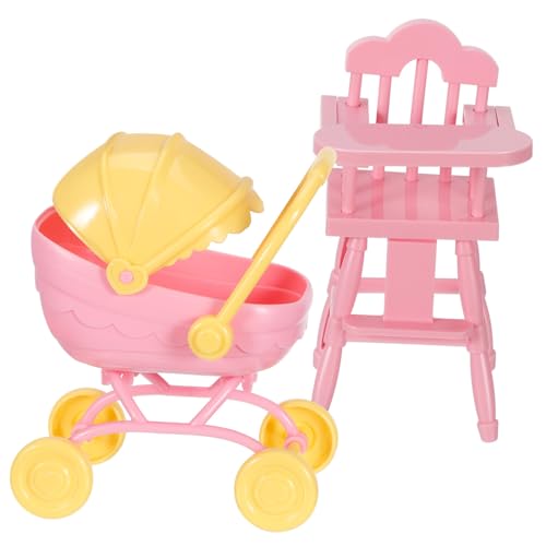Toyvian 1Satz Kinderwagen für Babypuppen aus Leichter Tragbarer Puppenwagen mit Rädern für Kreatives im Freien und Puppenhaus Zubehör Toyvian 1Satz Kinderwagen für Babypuppen aus Leichter Tragbarer Puppenwagen mit Rädern für Kreatives im Freien und Puppenhaus Zubehör von Toyvian