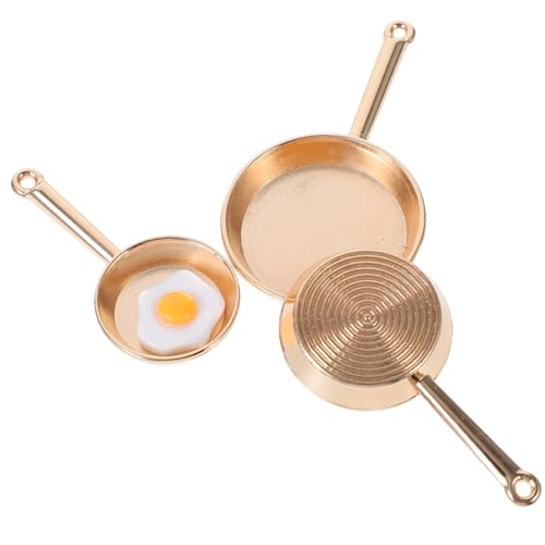 Toyvian 1Satz Küchenzubehör Teiliges Pfannen für Puppenhäuser Hochwertige Realistische Bratpfannen für Kreative Rollenspiele und Szenenmodelle Toyvian 1Satz Küchenzubehör Teiliges Pfannen für Puppenhäuser Hochwertige Realistische Bratpfannen für Kreative Rollenspiele und Szenenmodelle von Toyvian