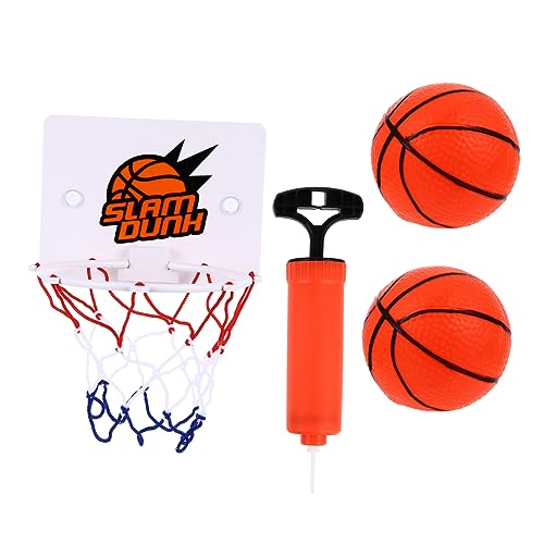 Toyvian 1Satz Mini Basketballkorb für Teiliges Indoor Basketballspielzeug mit Pumpe und Bällen Tragbarer Spaß für Kleinen Beweglichkeit und Koordination von Toyvian