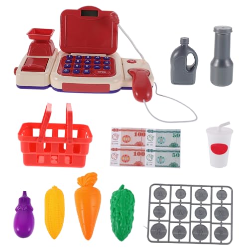 Toyvian 1Satz Registrierkasse für Multifunktionale Supermarkt mit Scanner Taschenrechner und Spielgeld für Kreatives und Lehrreiches für Jungen Jahren Toyvian 1Satz Registrierkasse für Multifunktionale Supermarkt mit Scanner Taschenrechner und Spielgeld für Kreatives und Lehrreiches für Jungen Jahren von Toyvian