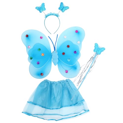 Toyvian 1Satz Schmetterlings Kostüm für Schmetterlingsflügel Rock Stirnband Fasching Halloween und Bühnenaufführungen Teiliges von Toyvian