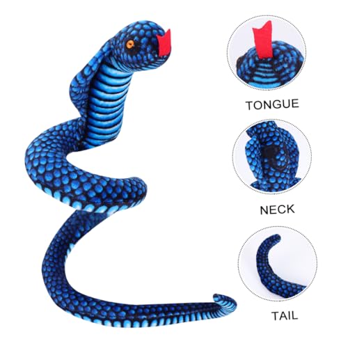 Toyvian 1Stk -Puppe gruselige Halloween-Requisiten Mr. Tumble Toys Plüschschlange Toys jucarii pentru copii falsche Schlange Halloween-Schlange PP Baumwolle Blue Toyvian 1Stk -Puppe gruselige Halloween-Requisiten Mr. Tumble Toys Plüschschlange Toys jucarii pentru copii falsche Schlange Halloween-Schlange PP Baumwolle Blue von Toyvian