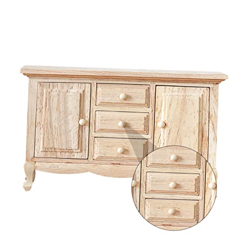 Toyvian 1Stk Puppenstubenmöbel Keks Sideboard Miniaturschrank Minischrank für kinderspielzeug Holzmodell minikühlschrank Mini-Verzierung Möbelmodell hölzern Beige Toyvian 1Stk Puppenstubenmöbel Keks Sideboard Miniaturschrank Minischrank für kinderspielzeug Holzmodell minikühlschrank Mini-Verzierung Möbelmodell hölzern Beige von Toyvian