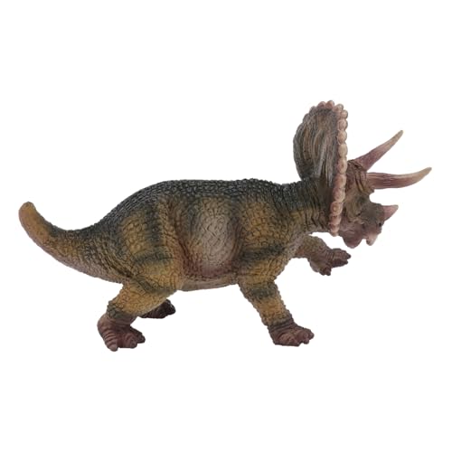 Toyvian 1Stk Triceratops-Modell Tierlandschaftsdekoration Drachenfiguren Mini-Drachen Spielzeug Modelle Triceratops aus Kunststoff Triceratops-Figuren fest Statue Marionette Kind PVC von Toyvian