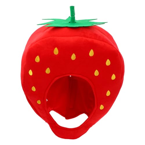 Toyvian 1Stück Erdbeer Hut Lustige Party Kopfbedeckung für Halloween Cosplay Weicher Plüschstoff für Foto Requisiten Kostümpartys Kreatives für Freunde Toyvian 1Stück Erdbeer Hut Lustige Party Kopfbedeckung für Halloween Cosplay Weicher Plüschstoff für Foto Requisiten Kostümpartys Kreatives für Freunde von Toyvian