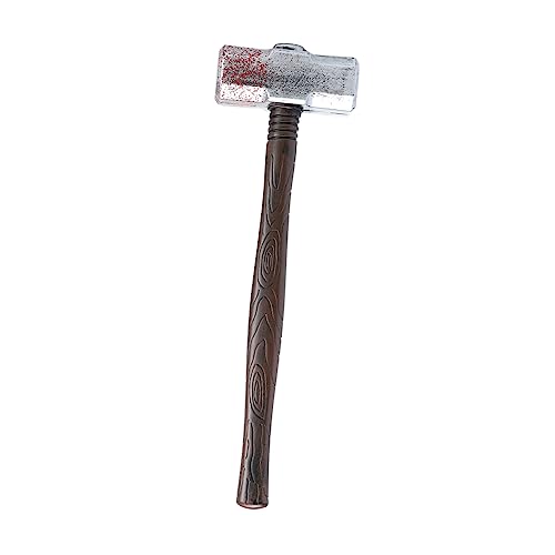 Toyvian 1Stück Halloween Hammer Prop Cosplay Requisite mit Realistischem Blutdesign für Unheimliche Partystimmung für Halloween Dekoration und Kostümpartys von Toyvian