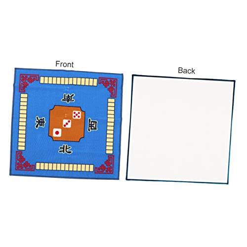 Toyvian 1Stück Mahjong Tischdecke Blau Rutsch Tischmatte für Brettspiele Geräuschreduzierung Geeignet für Mahjong Poker und Kartenspiele Hochwertiges von Toyvian