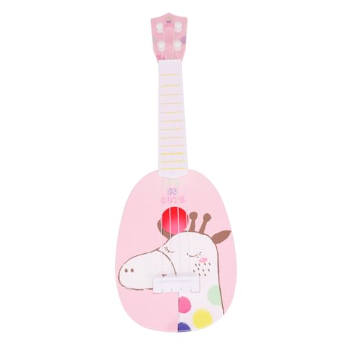 Toyvian 1pc 4 Saiten Akustikgitarre Im Vintage-Stil Simulierte Gitarre Rosa von Toyvian