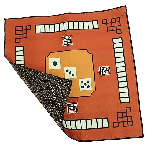 Toyvian 1stk Mahjong-tischdecke Billardtuch Durchsichtiger Kartenhalter Mahjong-tischmatte Abdeckung Für Tischspiele Tischabdeckung Für Pokerspiele Flanell (polyesterfaser) Coffee von Toyvian
