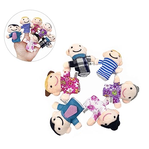 Toyvian 2 Finger Familienpuppen Stofffingerpuppen Fingerpuppen Fingerpuppen Für von Toyvian