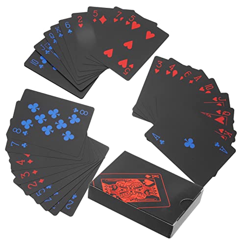Toyvian 2 Kisten unterhaltsame Karten Coole Spielkarten Kartenspiele 2-Spieler-Spiele für Karten werfen Dekorative Karten Party aufbwahrungs-Box vorratsboxen Pokerspiel Tischkarten Plastik von Toyvian