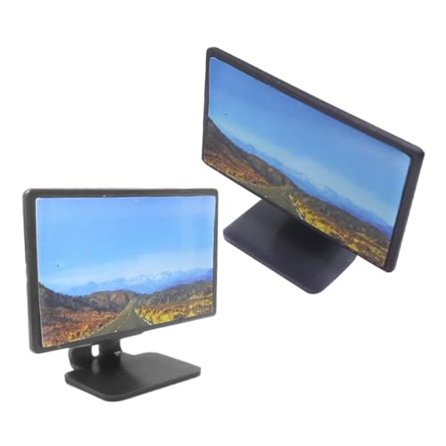 Toyvian 2 Maßstab Kunststoff Fernseher für Puppenhaus Wohnzimmer Deko Miniatur Wohnzimmermodelle Spielhaus Zubehör Toyvian 2 Maßstab Kunststoff Fernseher für Puppenhaus Wohnzimmer Deko Miniatur Wohnzimmermodelle Spielhaus Zubehör von Toyvian