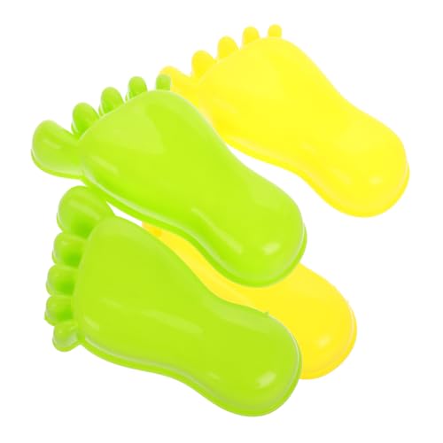 Toyvian 2 Paare Fußabdruck Sandspielzeug Kunststoff Strandformen Kreatives Sandkastenspiel für Outdoor Spaß Sandform Jungen Mädchen Toyvian 2 Paare Fußabdruck Sandspielzeug Kunststoff Strandformen Kreatives Sandkastenspiel für Outdoor Spaß Sandform Jungen Mädchen von Toyvian