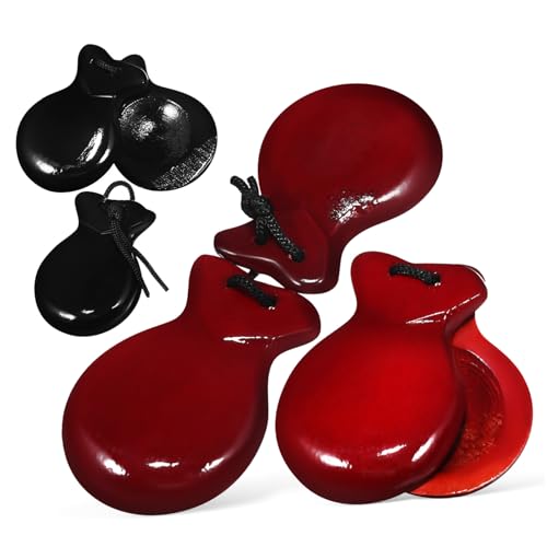 Toyvian 2 Paare Spanische Holz Kastagnetten Finger Kastagnetten Handliches Percussion Instrument Für Erwachsene Musikinstrumente Mit Traditionellem In Braun Und Schwarz Toyvian 2 Paare Spanische Holz Kastagnetten Finger Kastagnetten Handliches Percussion Instrument Für Erwachsene Musikinstrumente Mit Traditionellem In Braun Und Schwarz von Toyvian